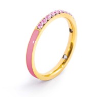 Anello con zirconi e smalto Anello con zirconi e smalto