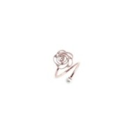 Anello con rosa e perla Anello con rosa e perla