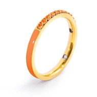 Anello con zirconi e smalto Anello con zirconi e smalto