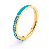 Anello con zirconi e smalto Anello con zirconi e smalto