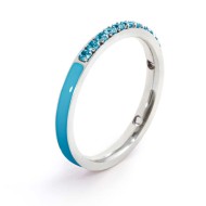 Anello con zirconi e smalto Anello con zirconi e smalto