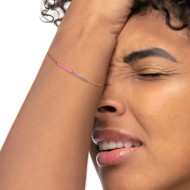 Bracciale con zirconi e smalto Bracciale con zirconi e smalto