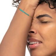 Bracciale con zirconi e smalto