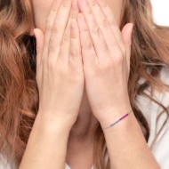 Bracciale con zirconi e smalto