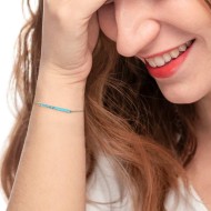 Bracciale con zirconi e smalto