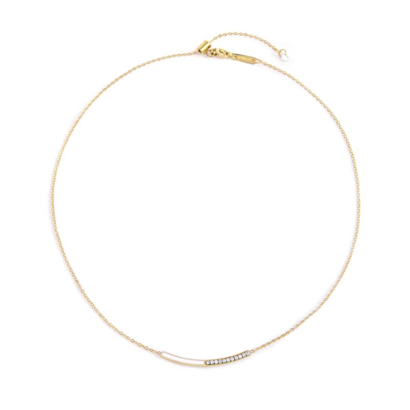 COLLANA CON CZ E SMALTO COLLANA CON CZ E SMALTO