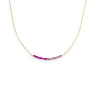 COLLANA CON CZ E SMALTO COLLANA CON CZ E SMALTO