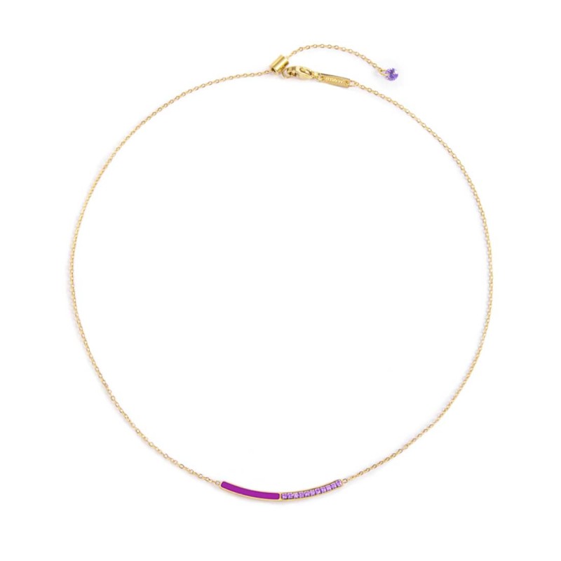 COLLANA CON CZ E SMALTO COLLANA CON CZ E SMALTO
