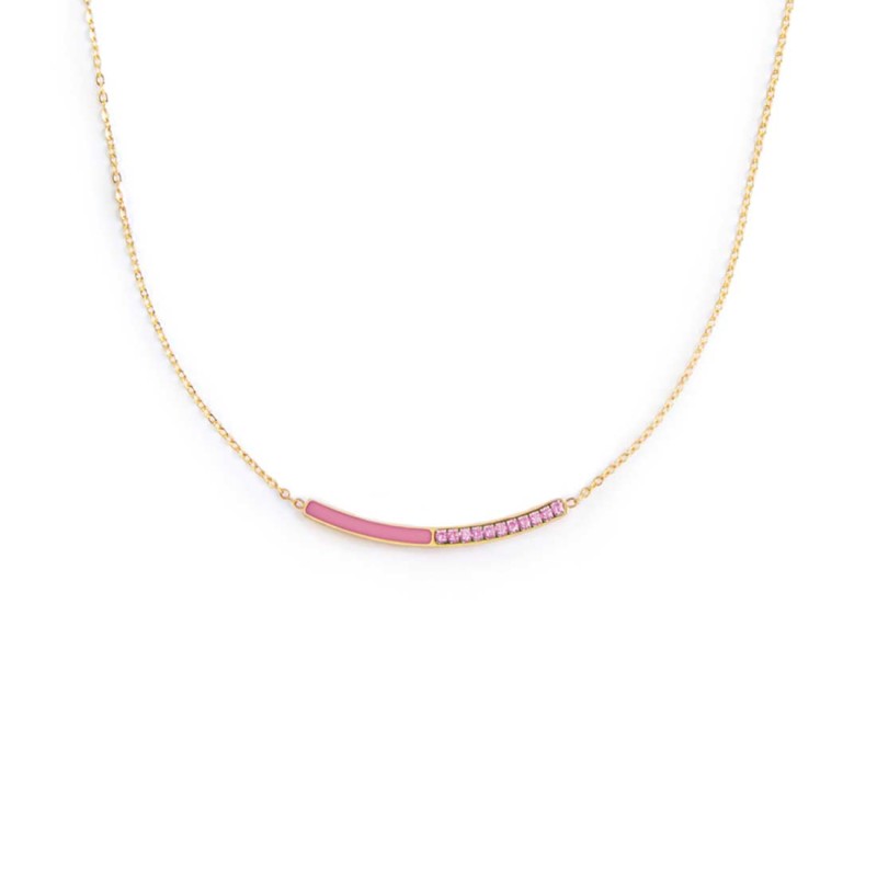 COLLANA CON CZ E SMALTO