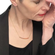 COLLANA CON CZ E SMALTO COLLANA CON CZ E SMALTO