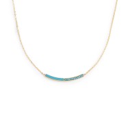 Collana con zirconi e smalto