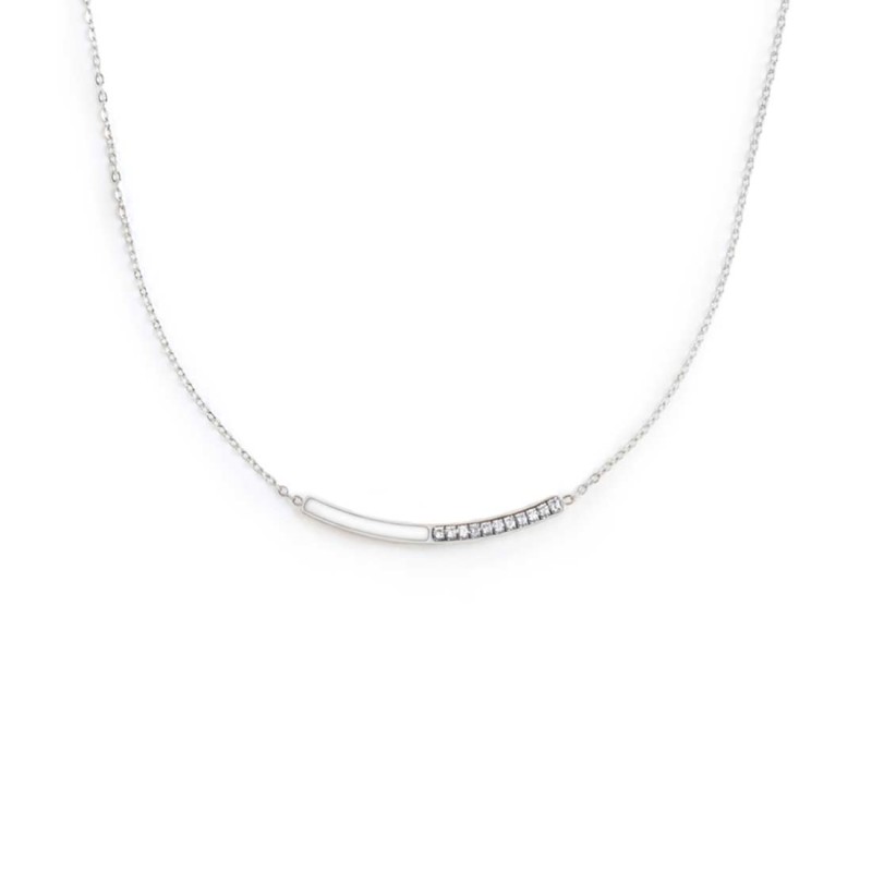 COLLANA CON CZ E SMALTO COLLANA CON CZ E SMALTO