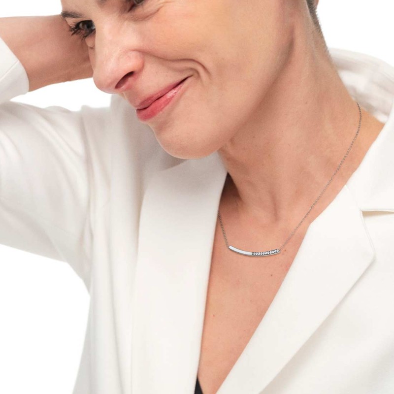 COLLANA CON CZ E SMALTO COLLANA CON CZ E SMALTO