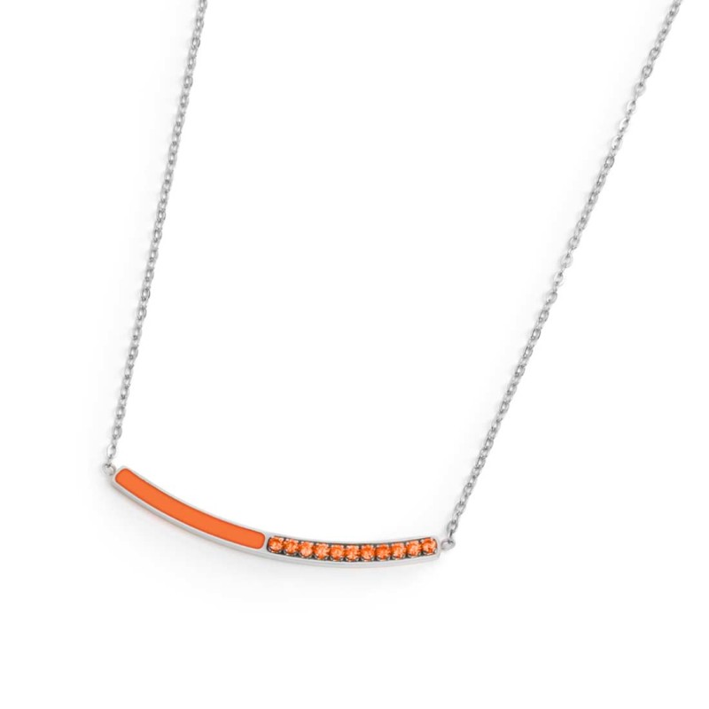 Collana con zirconi e smalto Collana con zirconi e smalto
