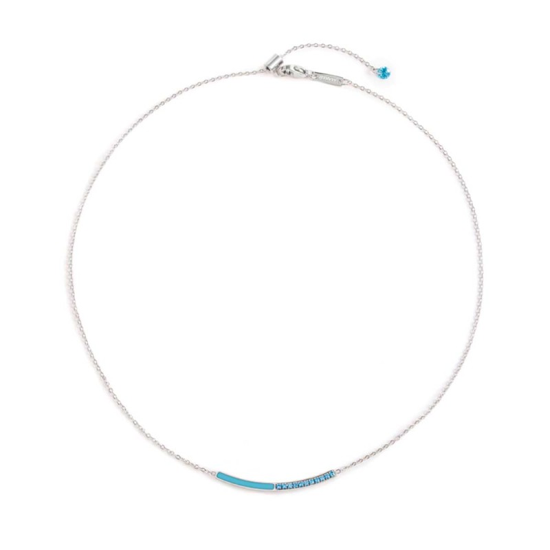 Collana con zirconi e smalto