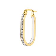 OR MONO OVALE CON CZ E SMALTO