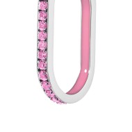 OR MONO OVALE CON CZ E SMALTO