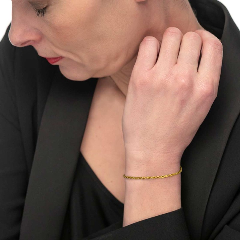 Bracciale catena a corda Bracciale catena a corda