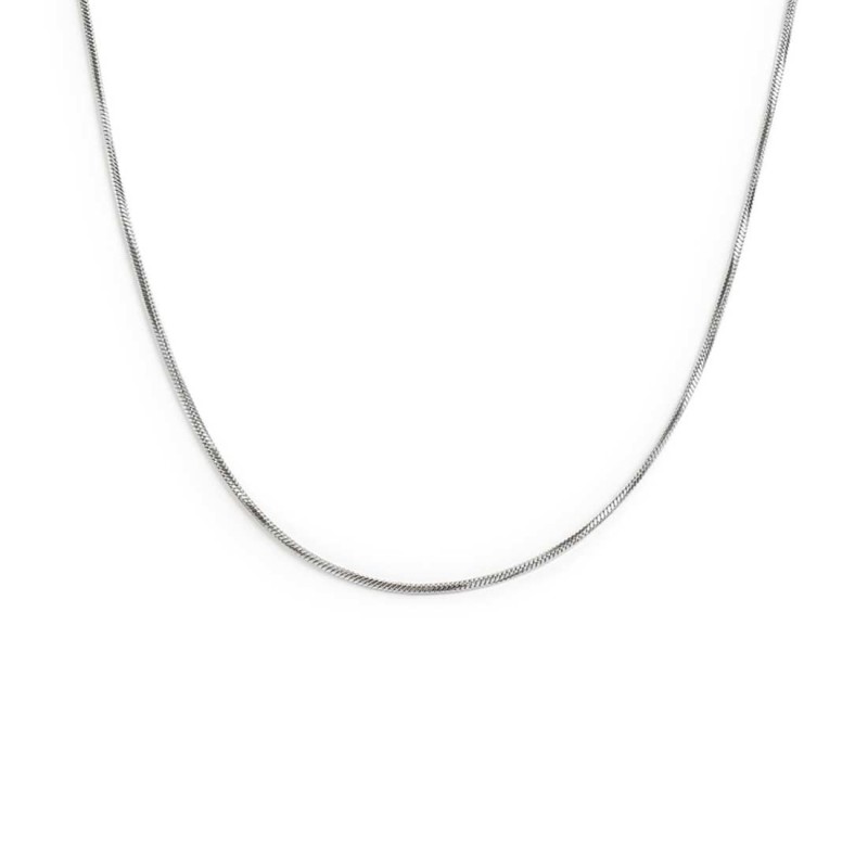 Collana catena snake quadrata