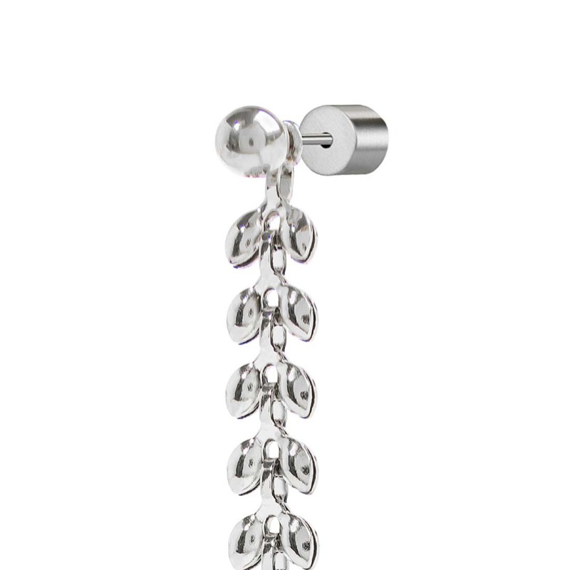 OR MONO CON SFERA E CAT A FOGLIA CHEVRON PEND