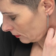 OR MONO CON SFERA E CAT A FOGLIA CHEVRON PEND