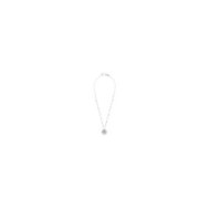COLLANA CON CZ BIANCHI E SFERE CON PEND ROSA CON CRIST COLLANA CON CZ BIANCHI E SFERE CON PEND ROSA CON CRIST