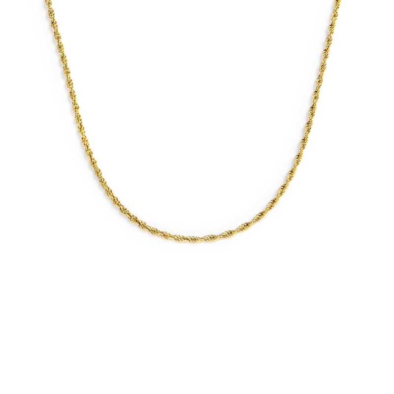 Collana catena a corda 2mm