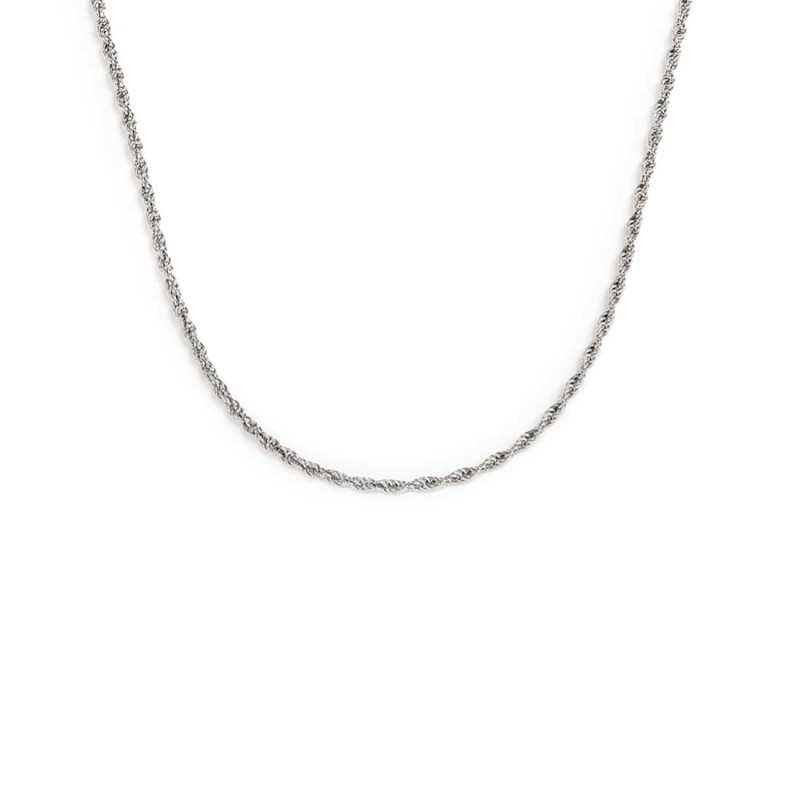 COLLANA CATENA A CORDA SPESSORE 2,50 MM COLLANA CATENA A CORDA SPESSORE 2,50 MM