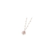 COLLANA CON CZ BIANCHI E SFERE CON PEND ROSA CON CRIST COLLANA CON CZ BIANCHI E SFERE CON PEND ROSA CON CRIST