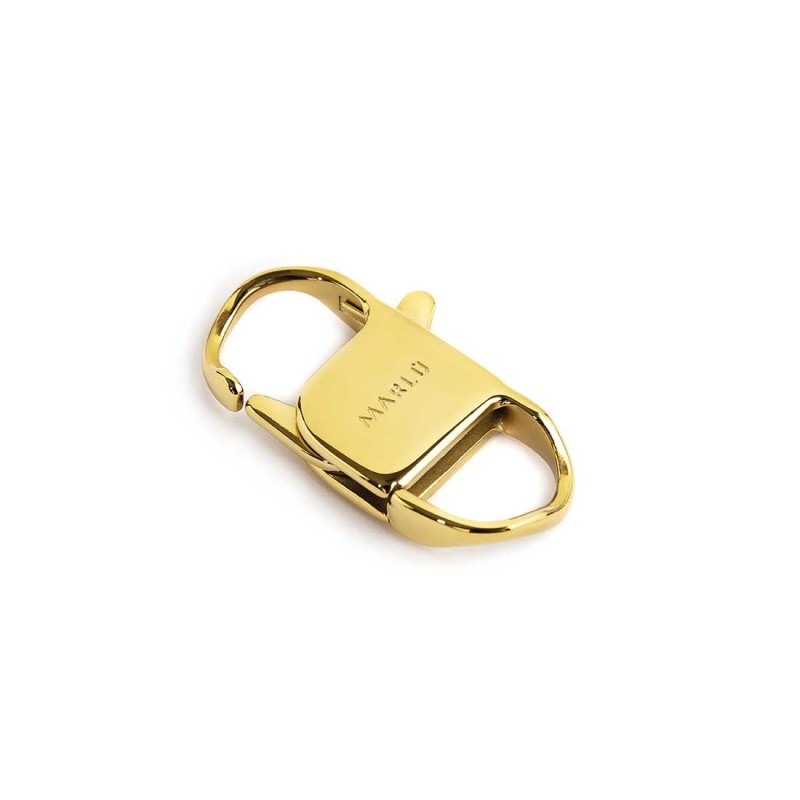 Chiusura a moschettone 3,2cm pvd oro Chiusura a moschettone 3,2cm pvd oro