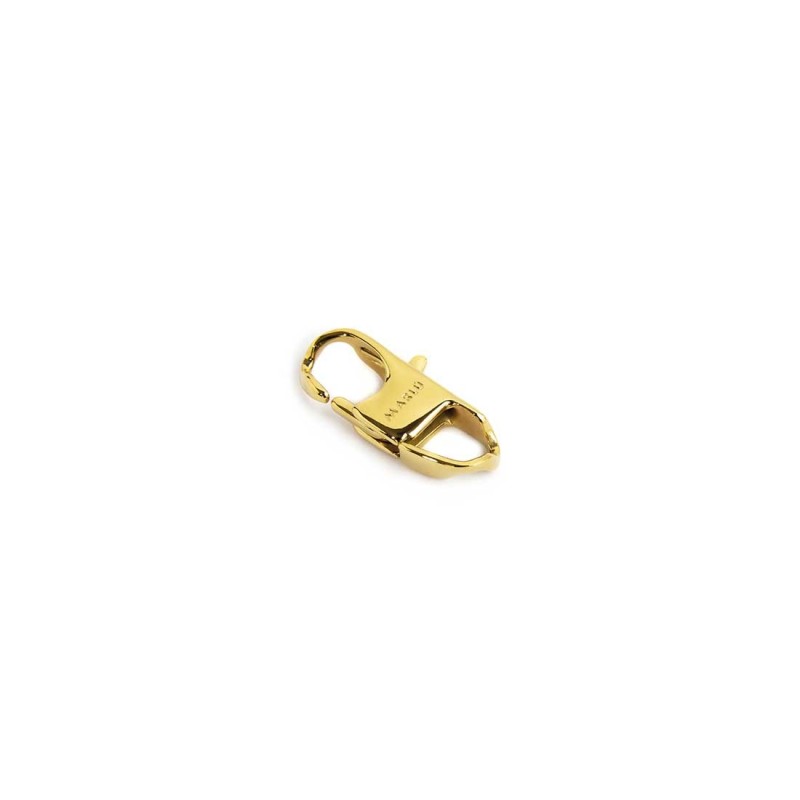 S.STEEL GOLD IP LOCK 17,20MM S.steel gold ip lock, size 17,20*6,60 mm, with on the top logo Marlù by etching.Materials: s.ste S.STEEL GOLD IP LOCK 17,20MM S.steel gold ip lock, size 17,20*6,60 mm, with on the top logo Marlù by etching.Materials: s.ste