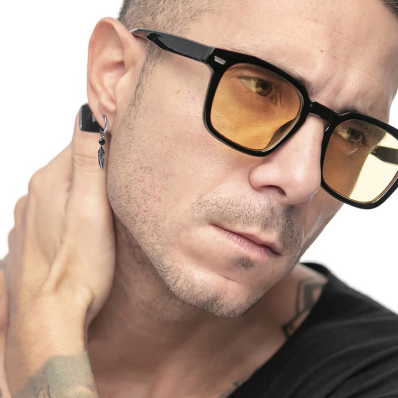 OR ACC MONO CERCHIO CON PIUMA E SFERA