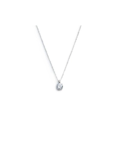 Collana catena cutting cross zircone centrale 5,25mm