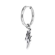 Orecchino a cerchio con fulmine pendente Orecchino a cerchio con fulmine pendente