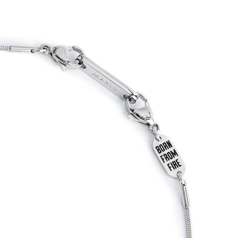 Collana con zircone nero quadrato