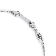 Collana con zircone nero quadrato