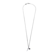 S.STEEL NECKLACE GRUMETTA CHAIN WITH HORN PENDANT S.steel necklace with grumetta chain 2 mm width, 1 mm thickness. S.steel penda
