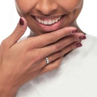 Anello trilogy con zircone 4,25mm Anello trilogy con zircone 4,25mm