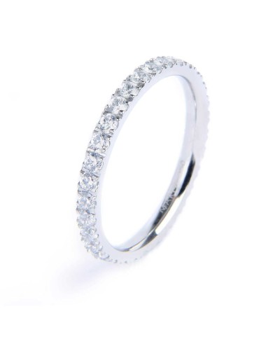 Anello veretta con zirconi 1,7mm