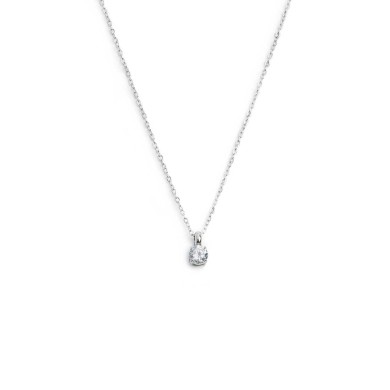 Collana catena cutting cross zircone centrale 4,25mm Collana catena cutting cross zircone centrale 4,25mm