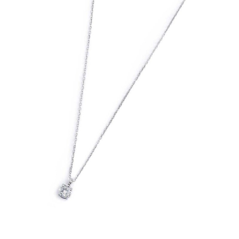 Collana catena cutting cross zircone centrale 5,25mm Collana catena cutting cross zircone centrale 5,25mm