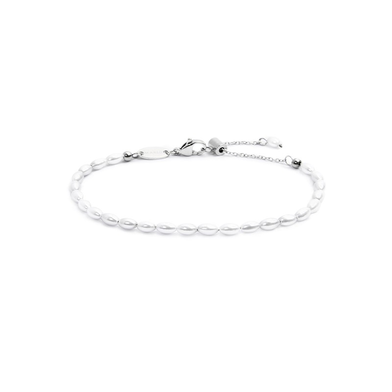 Bracciale con perle ovali Bracciale con perle ovali
