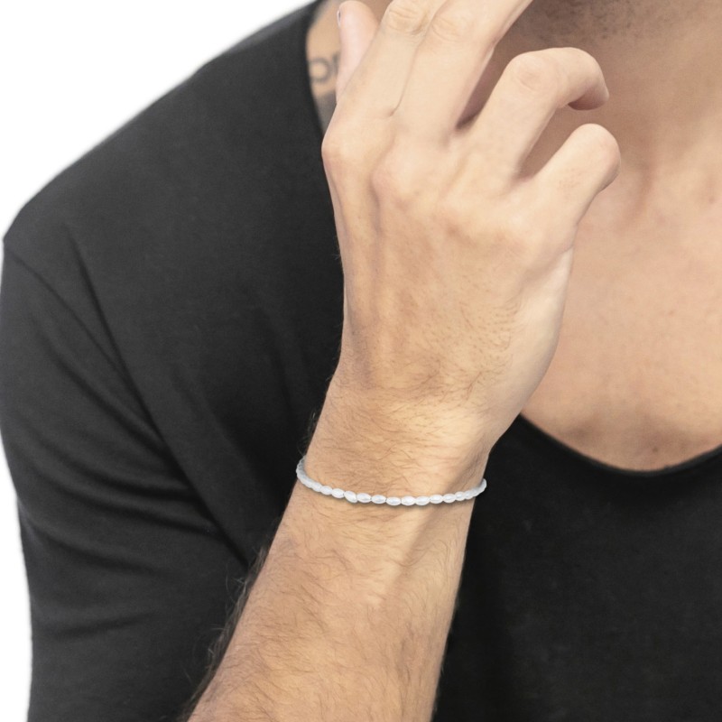 Bracciale con perle ovali Bracciale con perle ovali