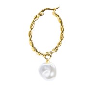 OR ACC MONO CERCHIO RITORTO D2,7CM CON PERLA IRR. PEND OR ACC MONO CERCHIO RITORTO D2,7CM CON PERLA IRR. PEND