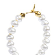 OR MONO ACC CERCHIO CON PERLE IRREGOLARI