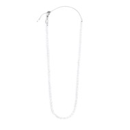 Collana catena con perle ovali