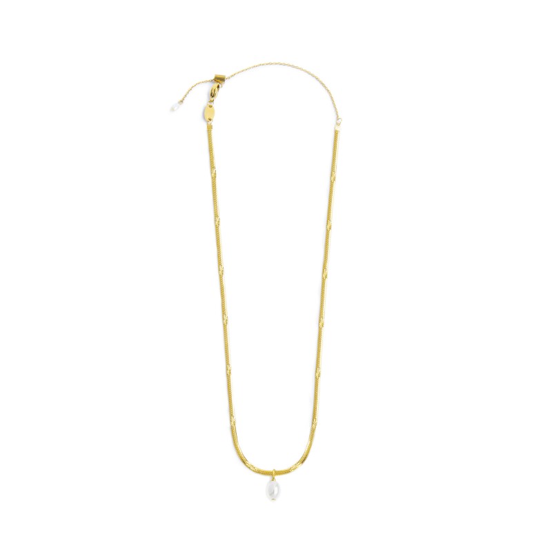 CO ACC CAT SNAKE CON DECORO E PERLA OVALE PEND