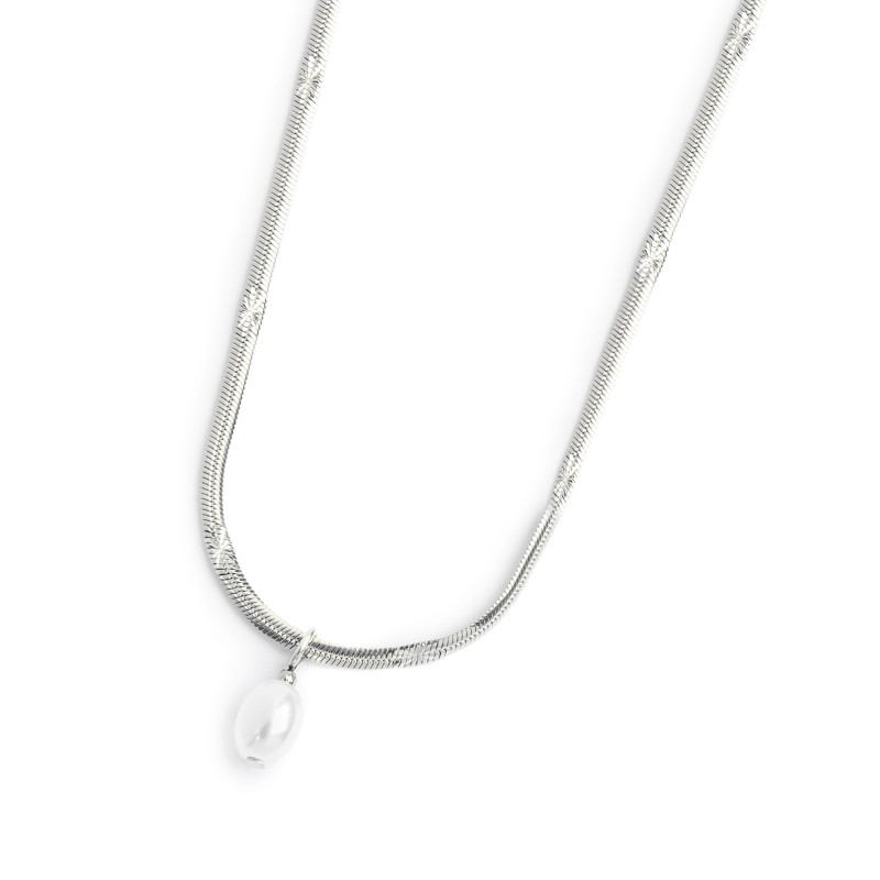 CO ACC CAT SNAKE CON DECORO E PERLA OVALE PEND