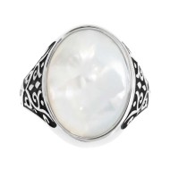 PIASTRINA OVALE PIETRA COMPOSITA BOMBATA