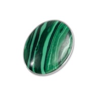 PIASTRINA OVALE PIETRA COMPOSITA BOMBATA